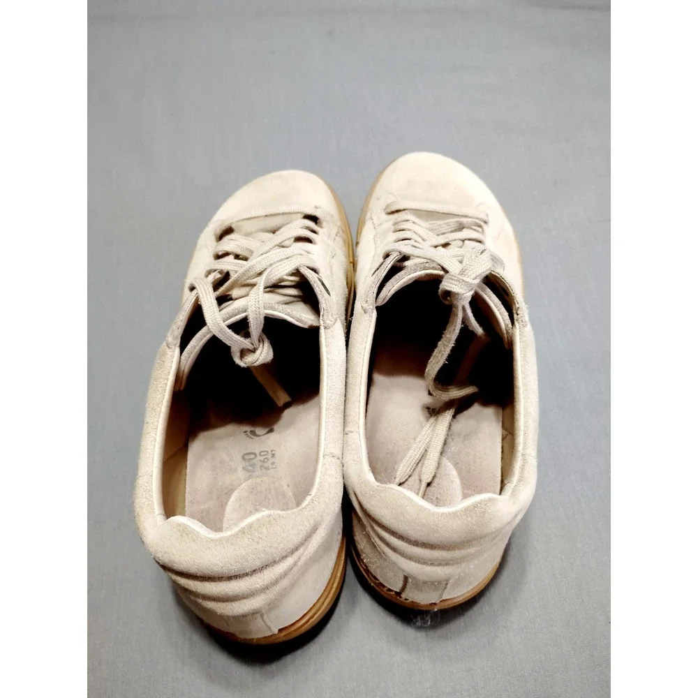 BIRKENSTOCK‎ Bend Sandcastle Genuine Suede Lace-Up Unisex Sneaker Athletic Sz 40